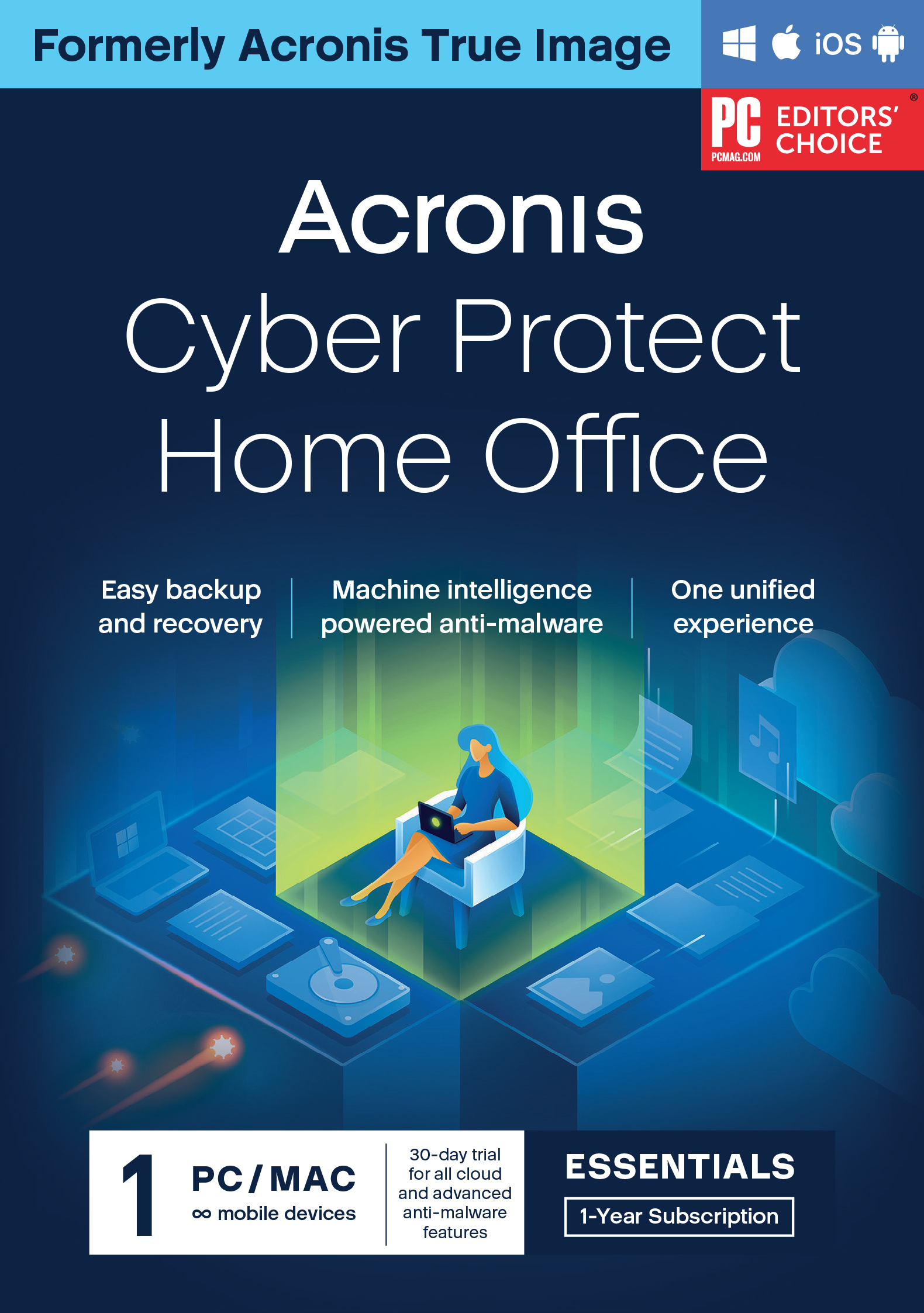 [Acronis] Cyber Protect Home Office Essentials Subscription 1 Computer